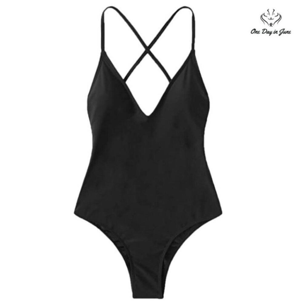 Soly Hux Criss Cross Back One Piece Size L